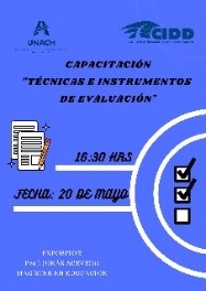 Capacitación «Tecnicas e Instrumentos de evaluación»
